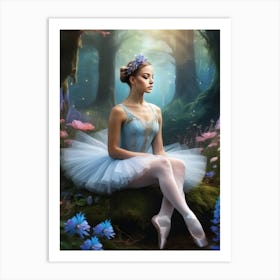 Fairytale Ballerina Art Print