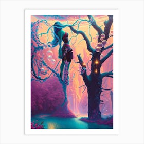 Fairy In The Forest 1 Art Print