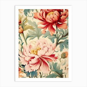 Floral Wallpaper 157 Art Print