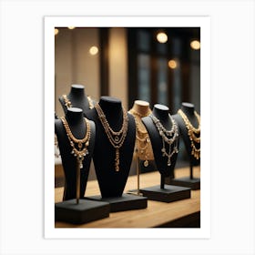 Mannequins Of Jewelry Art Print