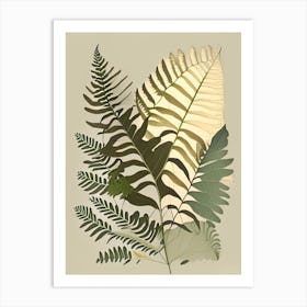 Soft Shield Fern Rousseau Inspired Art Print
