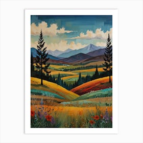 Landscape Painting 1 Art Print