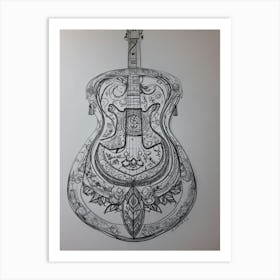 Acoustic Guitar 2 Art Print