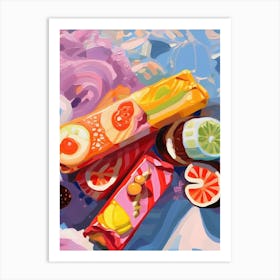 Sushi Oil Painting 1 Art Print