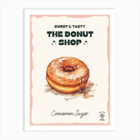 Cinnamon Sugar Donut The Donut Shop 0 Art Print