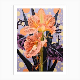 Surreal Florals Gladiolus 2 Flower Painting Art Print