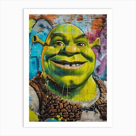 Pop art Shrek Art Print