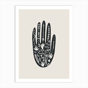 Abstract Hand Two Art Print
