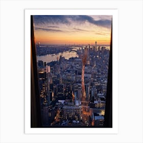 A Developer In Manhattan Casting An Eagle Eye View On The Citys Architectural Evolution With The M (7) Art Print