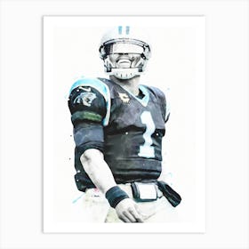 Cam Newton Panthers 2 Art Print