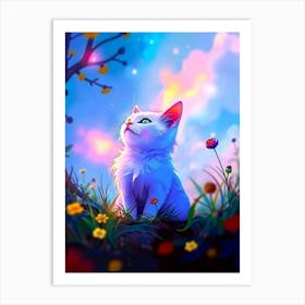 Feline Creative Cat Illustration 56 1 Art Print