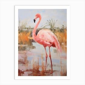 Bird Painting Flamingo 1 Art Print