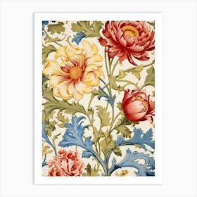 Floral Wallpaper 35 Art Print