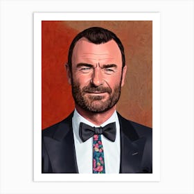 Liev Schreiber Illustration Movies Art Print