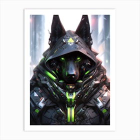 Futuristic Dog Art Print