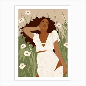 Daisy Girl Art Print