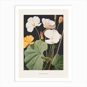 Flower Illustration Nasturtium 1 Poster Art Print