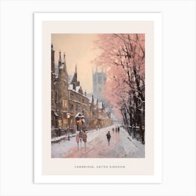 Dreamy Winter Painting Poster Cambridge United Kingdom 2 Art Print