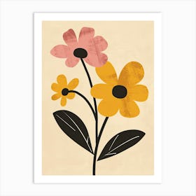 Sucre Flower Market Boho Minimalist Style Art Print