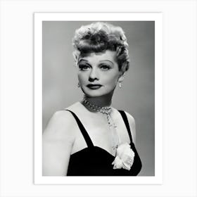 Lucille Ball Columbia Pictures 1950 Studio Publicity Glamour Portrait Art Print