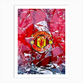 Logo Manchester United Art Print