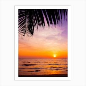 Sunset On The Beach 4 Art Print