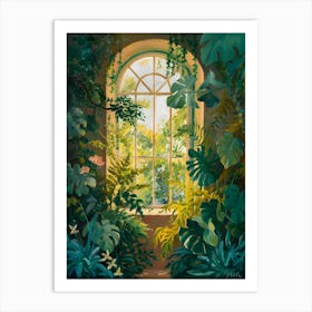 Window In The Jungle Art Print