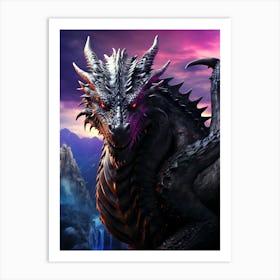 Dragon In The Sky Art Print