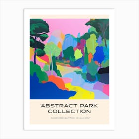 Abstract Park Collection Poster Parc Des Buttes Chaumont Paris 2 Art Print