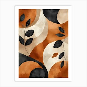 Abstract Leaves Canvas Print 11 Art Print