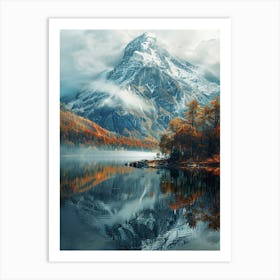 Autumn Mountain Landscape Art Print