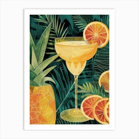 Art Deco Piña Colada 2 Art Print