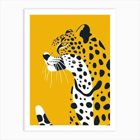 Yellow Jaguar 1 Art Print