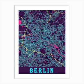 Berlin Map Poster 1 Art Print