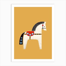 Festive Horse Art Print