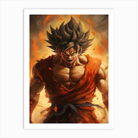 Dragon Ball Z Wallpaper 21 Art Print