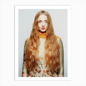 Sophie Turner Beauty Art Print