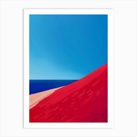 Red Sand Beach 1 Art Print