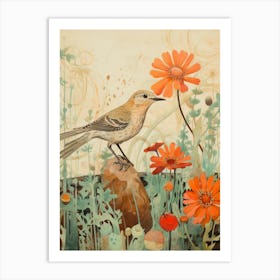 Robin 5 Detailed Bird Painting Art Print