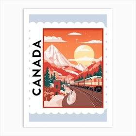Canada 1 Travel Stamp Poster Art Print