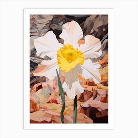 Daffodil 2 Flower Painting Art Print