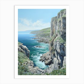 Cliffs Of Iona 1 Art Print