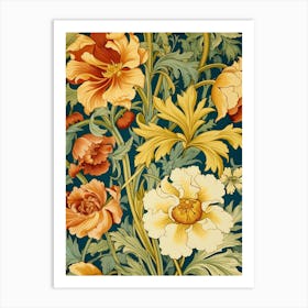 Victorian Flowers Art Print