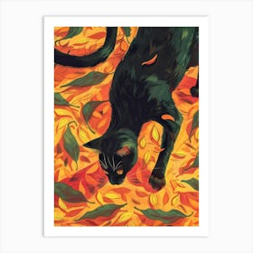 Autumn Cat 6 Art Print