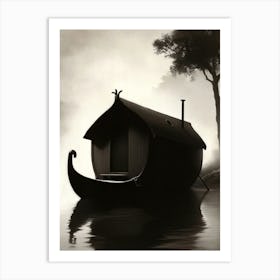 Houseboat Art Print