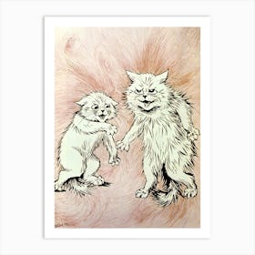 The Fire Of The Mind Agitates The Atmosphere, Louis Wain Art Print