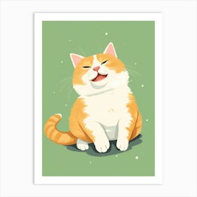 Happy Cat Art Print