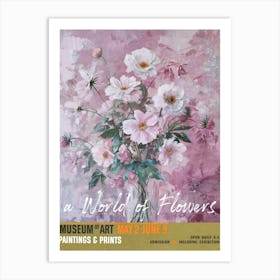 A World Of Flowers, Van Gogh Exhibition Cosmos 2 Art Print