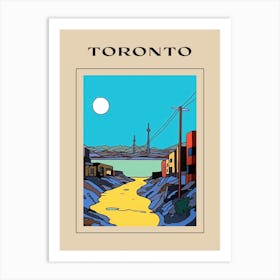 Minimal Design Style Of Toronto, Canada 1 Poster Art Print