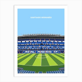 Santiago Bernabeu Real Madrid Print Art Print